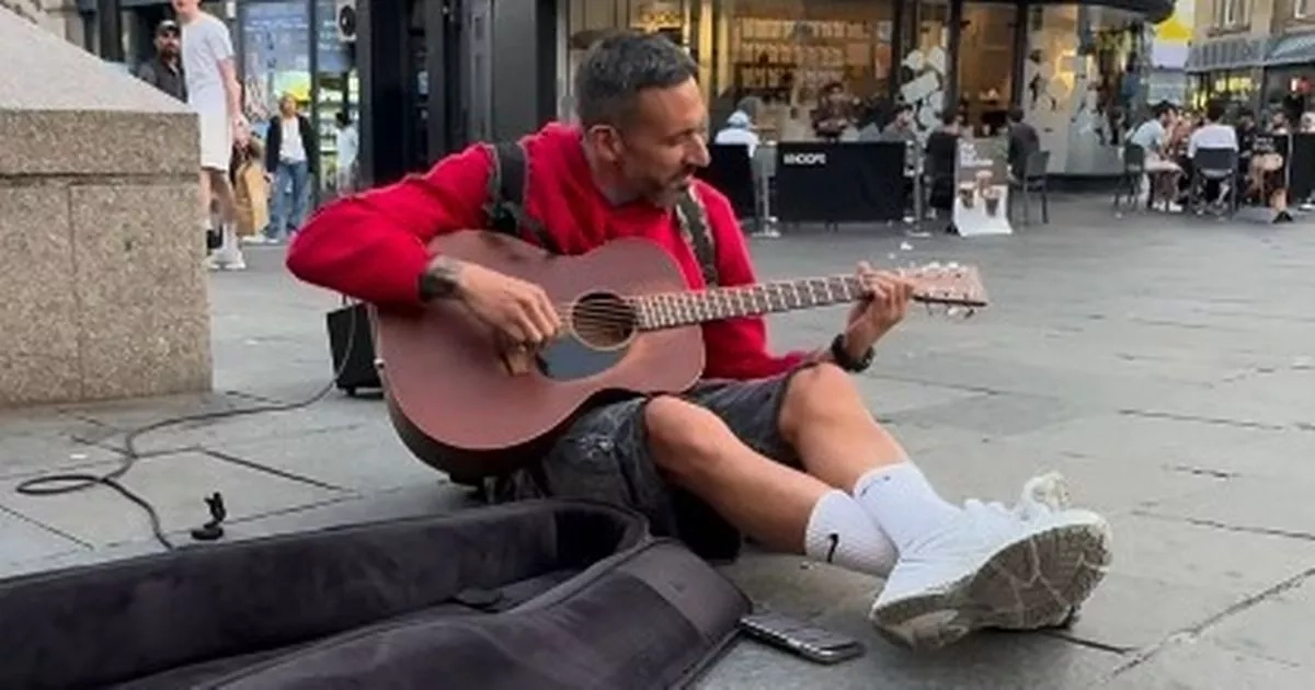 Newcastle United legend BUSKING with guitar in city centre - 'My home'