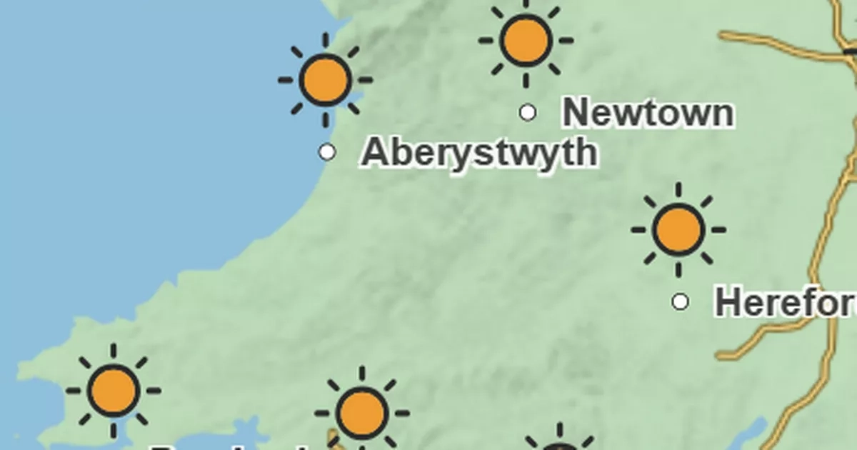 Weather maps show how warm it is going to be in Wales this week