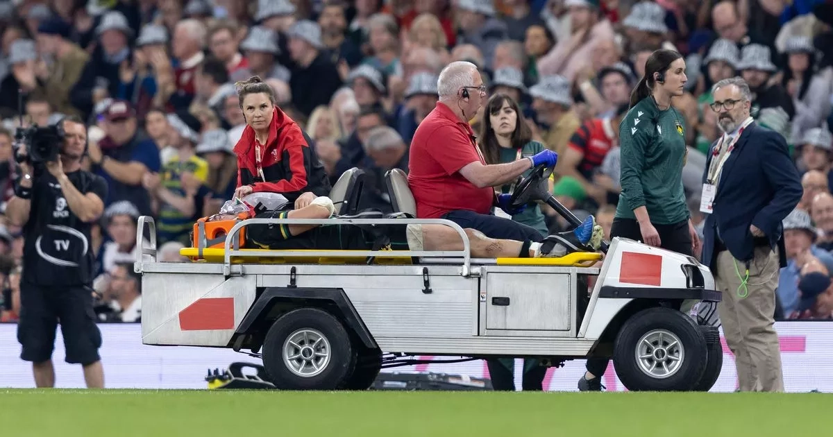 Champions Cup final halted after just minutes as horror collision sees England star given oxygen