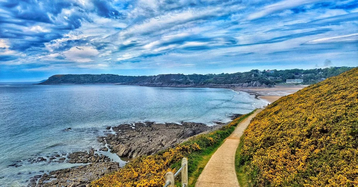 Welsh coastal walk with wildlife, sandy beaches and a lush seaside cafe at the end