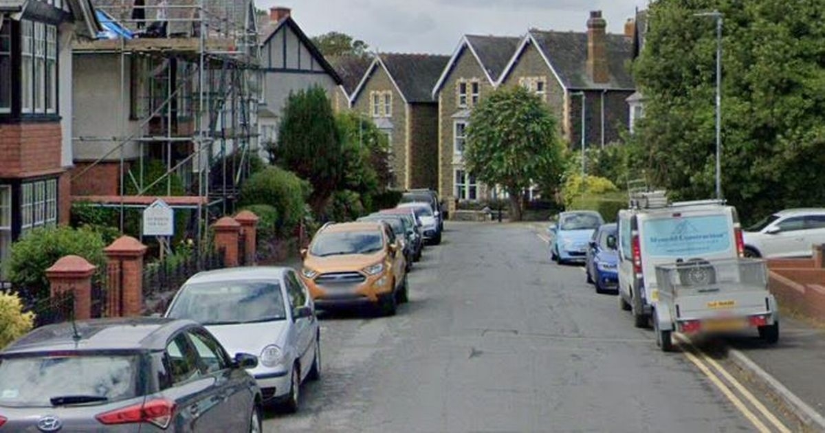 Car hits several parked vehicles at Welsh hospital