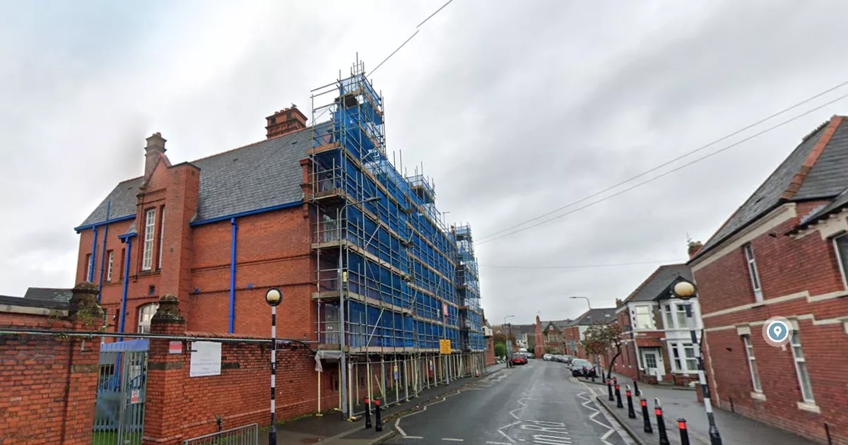 Cardiff school still covered in scaffolding years after work started to fix roof