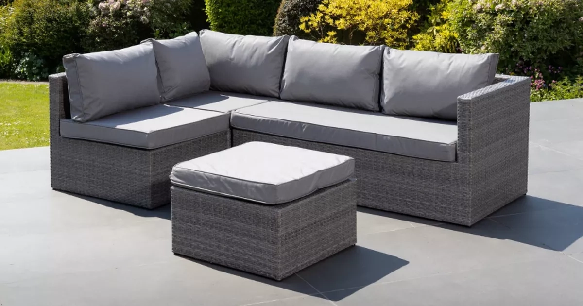Save £300 on 'fantastic' rattan garden corner sofa and footstool