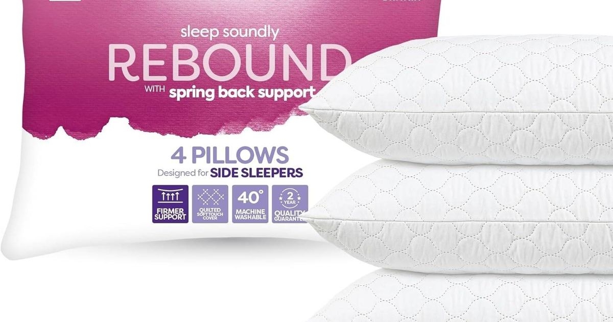 'Fastastic, bouncy' Amazon pillows for back and side sleepers are reduced