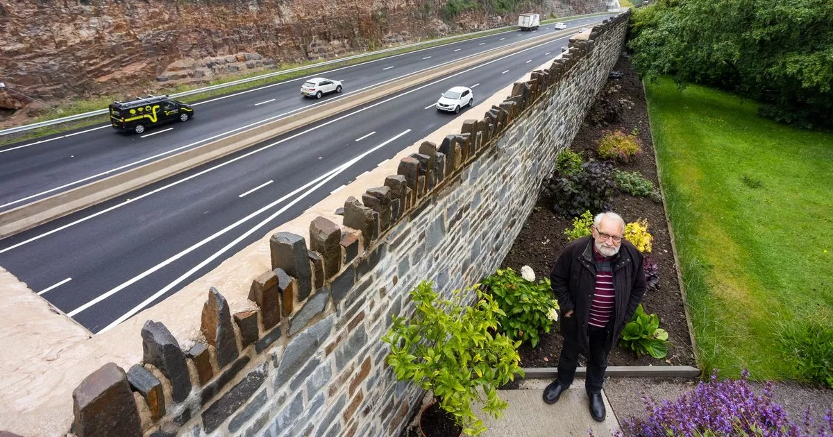 Pensioner refuses to budge for new £2billion road - which now curves round his home