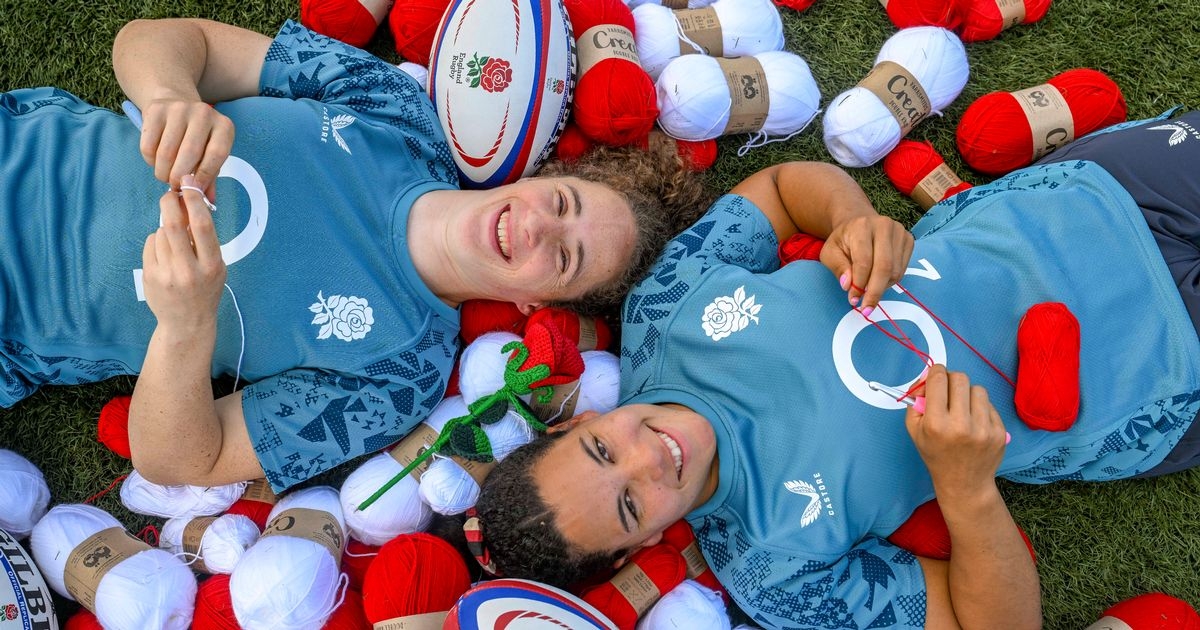 Red Roses launch national yarn art campaign to inspire a generation ahead of Women's Rugby World Cup 2025
