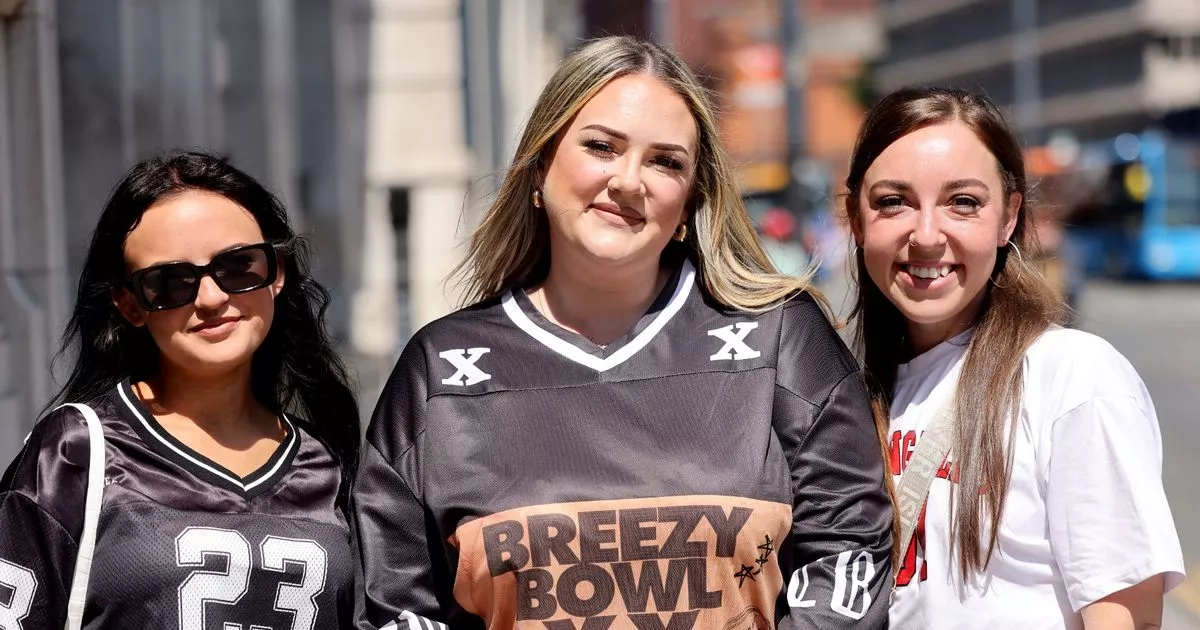 Chris Brown fans queue for merch in Cardiff and the prices are extreme