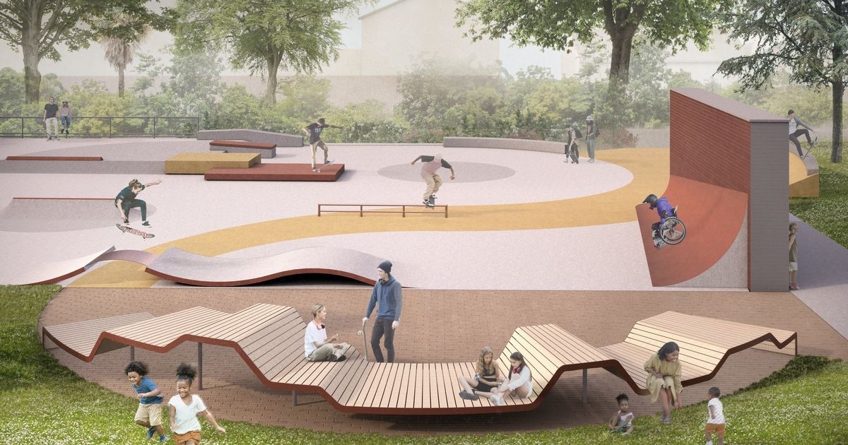 Artist's impression shows fresh skateboarding vision for Welsh city's park