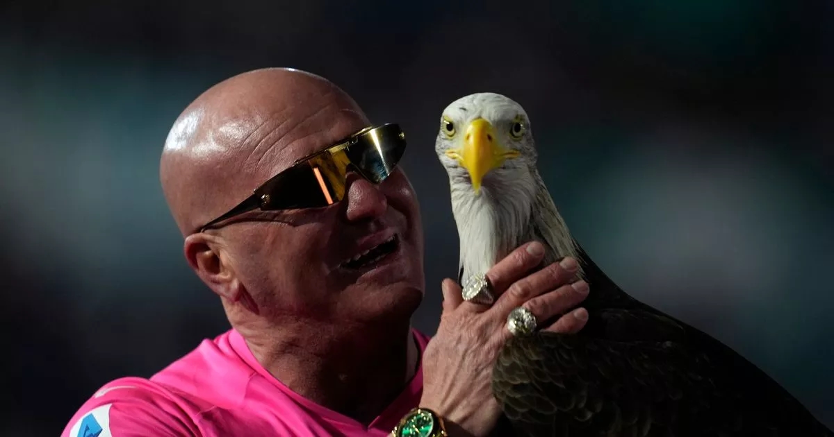 Football mascot who showed off prosthetic penis finally evicted months after locking himself in ground