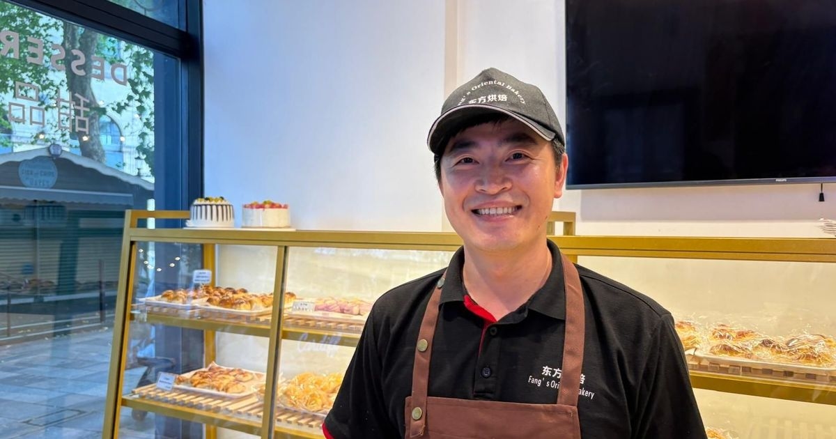 Oriental bakery opens in Cardiff with an extraordinary machine in the window