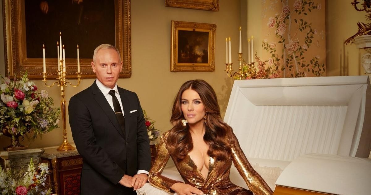Elizabeth Hurley accused The Inheritance co-host Robert Rinder of 'talking' to her 'breasts'