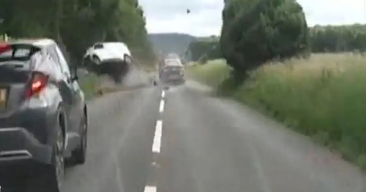 Moment 100mph police chase ends in crash and prison for 'worst' driver