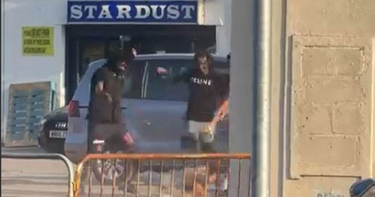 Dramatic footage shows moment boy is savagely beaten in the street