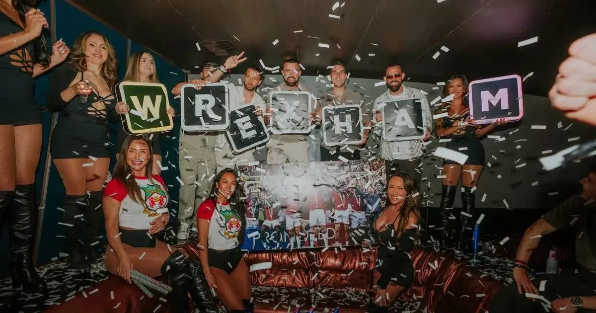 Wrexham's wild Las Vegas party pictures emerge as Hollywood stars join them