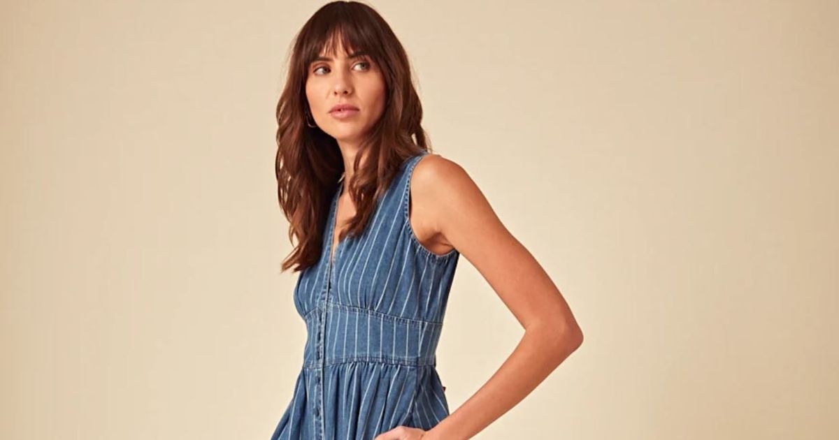 Lucy Mecklenburgh's stunning denim dress from Nobody's Child is selling fast and here's how you get 15% off