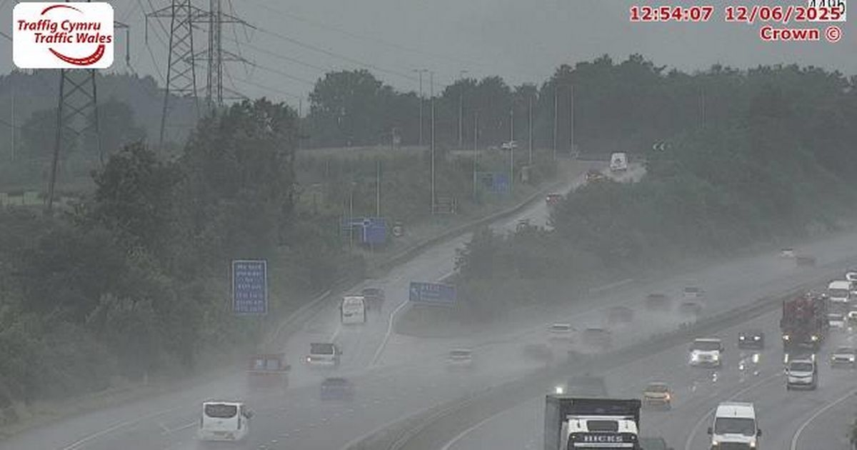 Live updates as flooding caused by heavy rain shuts lane on M4 near Swansea and Neath