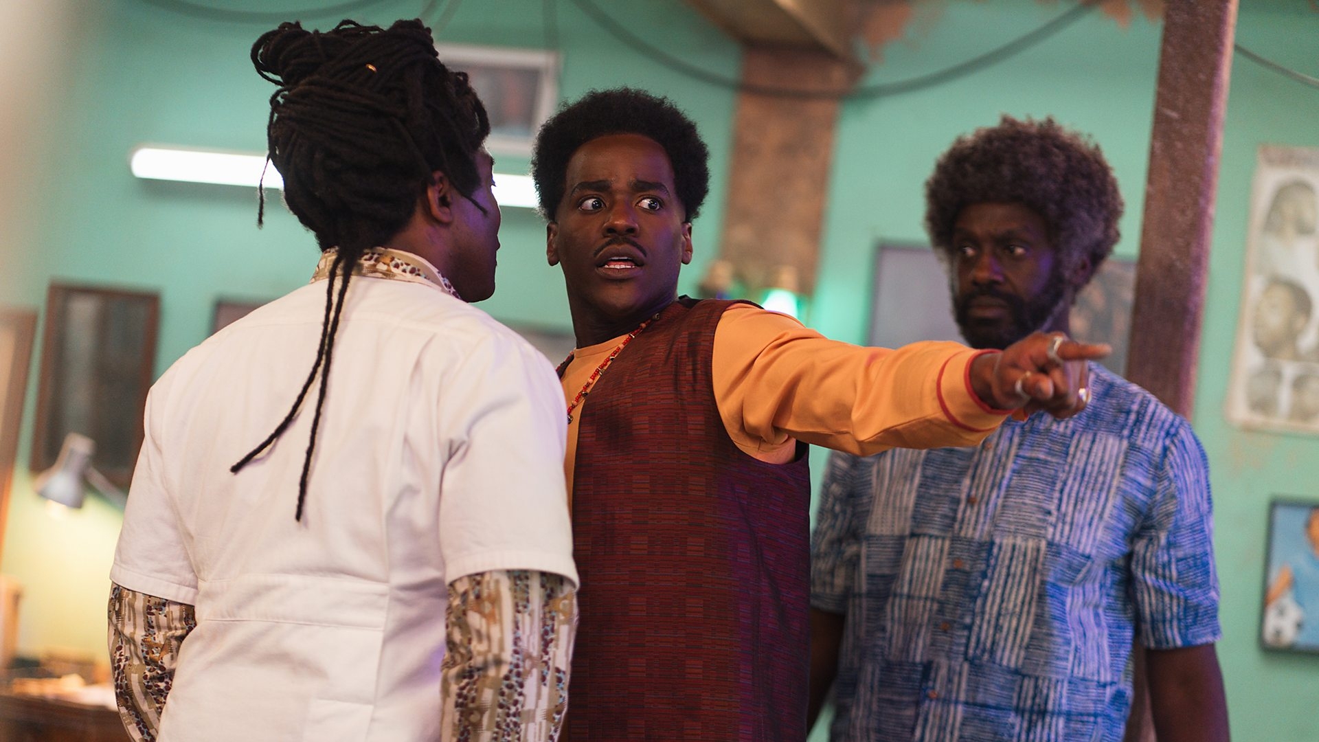 Doctor Who The Story and the Engine creatives and Ariyon Bakare tease a poetic, "time-bending cultural ancestral collision" with "lots of hair"