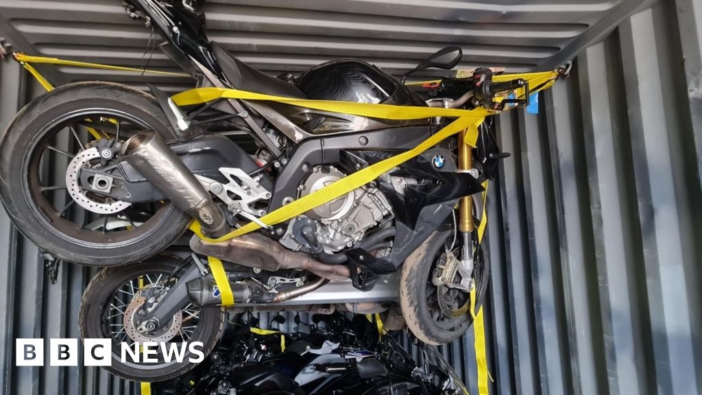 Stolen motorbikes worth £350k found at Tilbury thanks to tracker