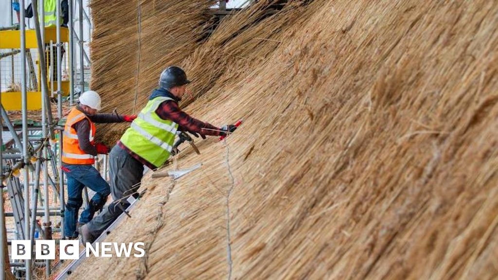 Heritage at-risk register: Fresh thatch for 15th century Tithe Barn