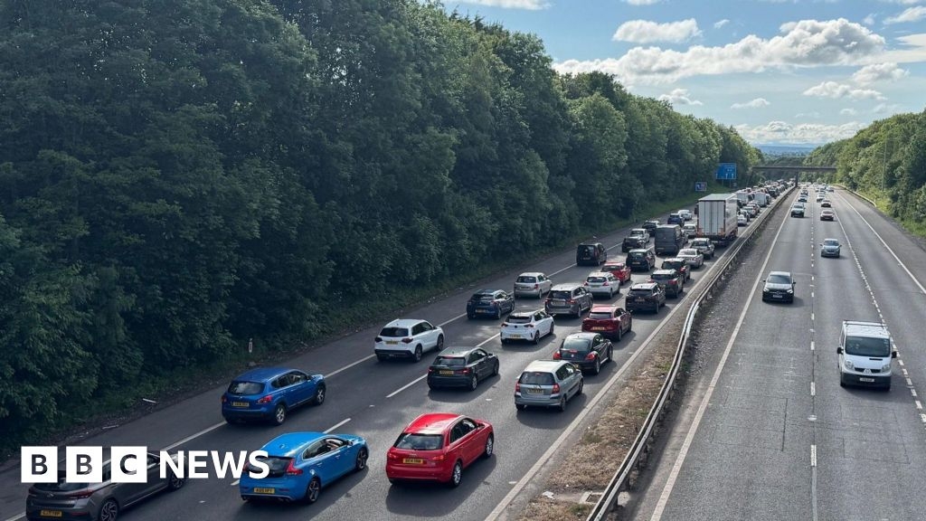 Delays after vehicle fire on M54 between Telford and Wellington
