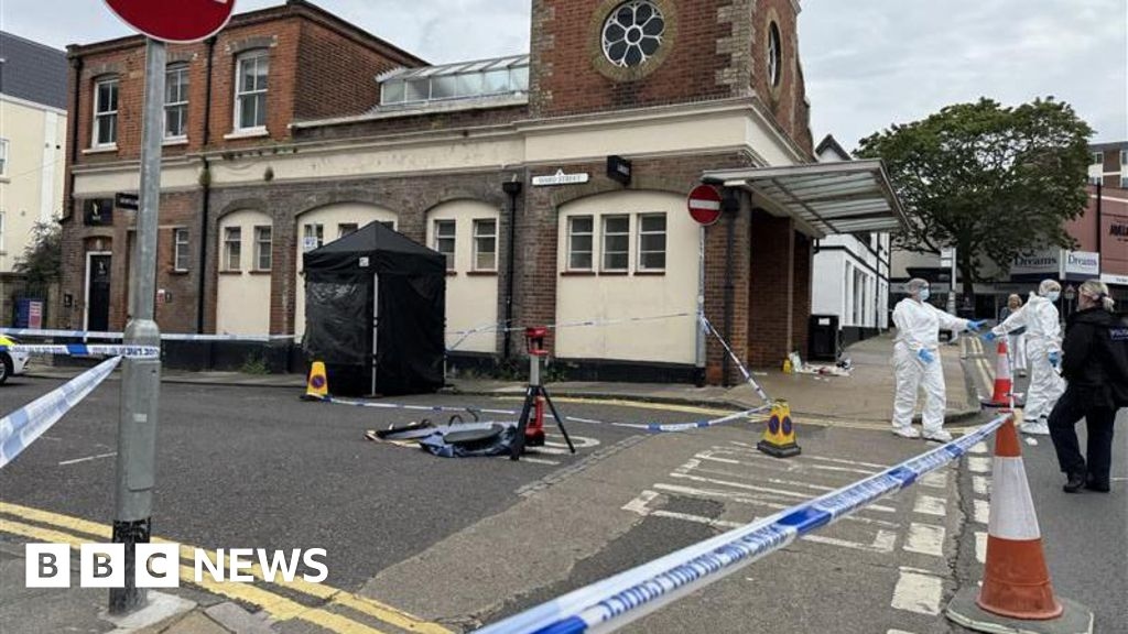 Police presence in Guildford town centre after assault