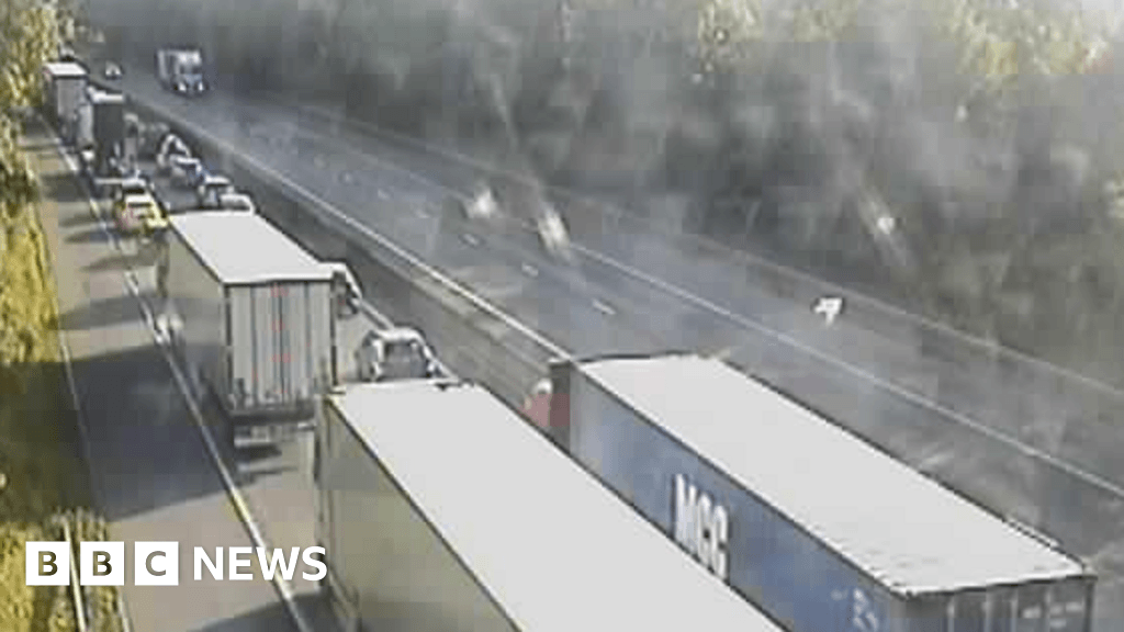 M11 driver died when lorry 'breached' central barrier in Essex