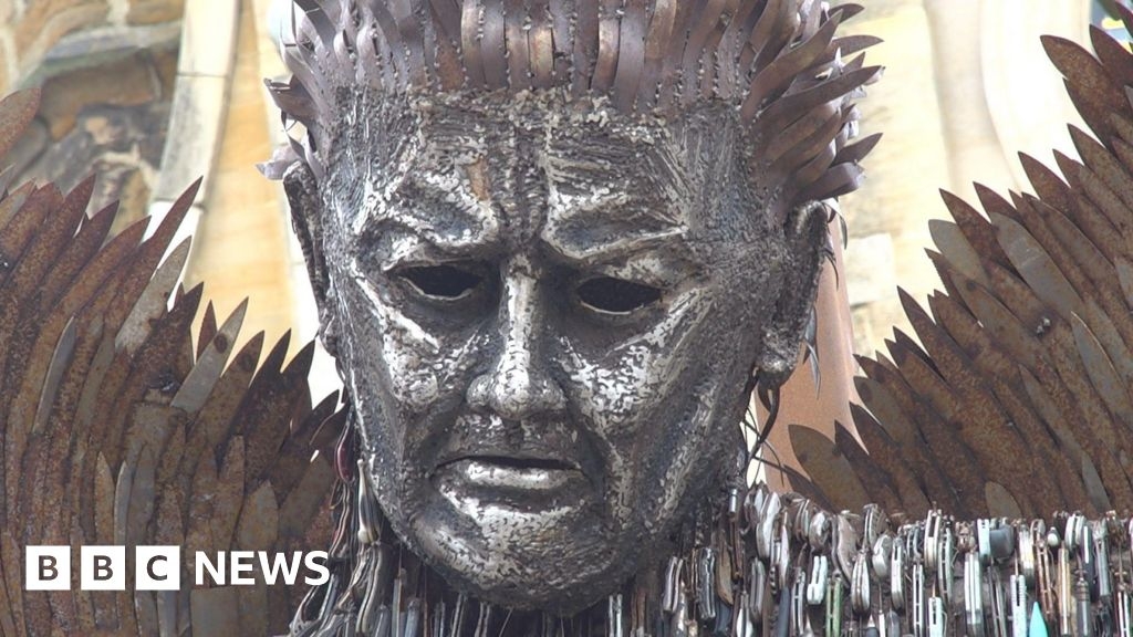 Newton Aycliffe Knife Angel to coincide with blade surrender