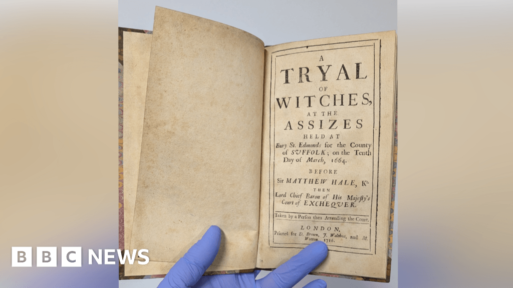 Historic book of Suffolk witch trials to be put in museum display