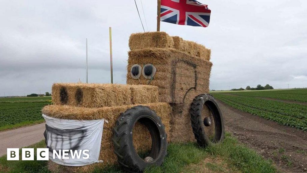 Cambridgeshire young farmers compete for best straw sculpture