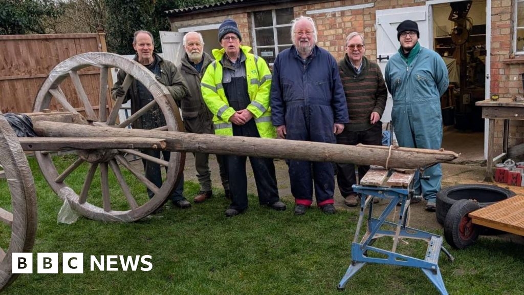 Wicken Windmill has timber Jill carriage returned after 70 years