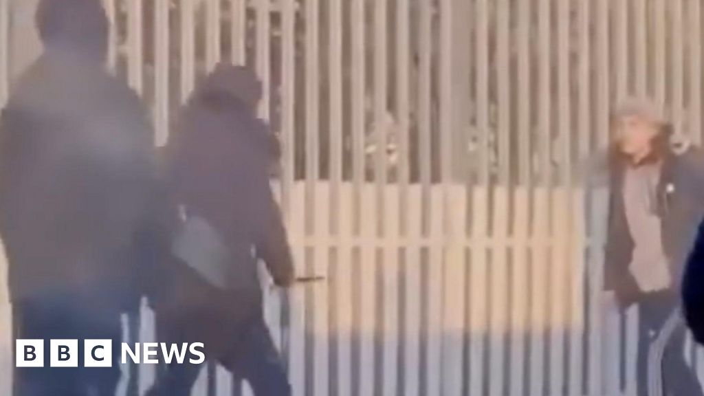 Teens with knives filmed on the platform at Queensbury station