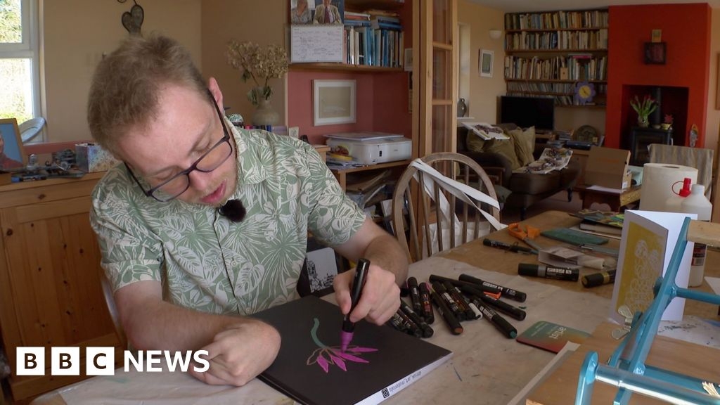 Penzance exhibition a 'dream come true' for disabled artist