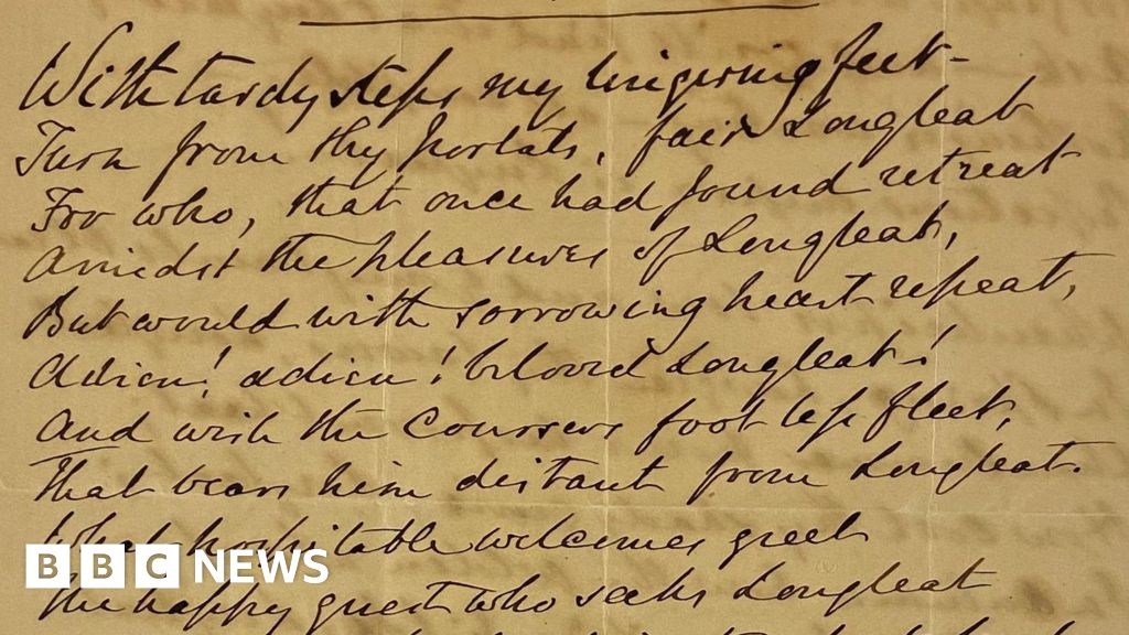 The 200-year-old Longleat poem written to prove rhyming is easy