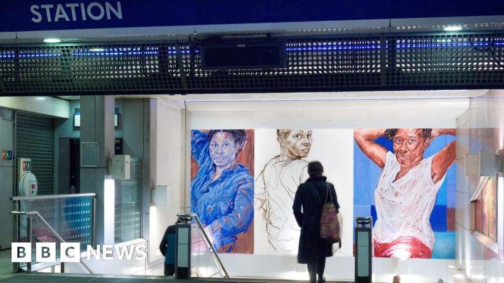 Turner Prize nominee unveils Three Women mural at Brixton station