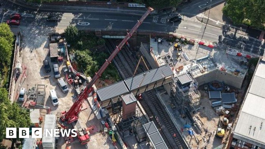 New footbridge major milestone for restored Birmingham rail route