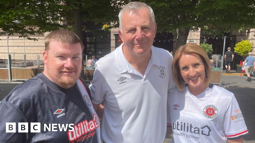 Luton Town fans 'cling to hope' of avoiding double relegation