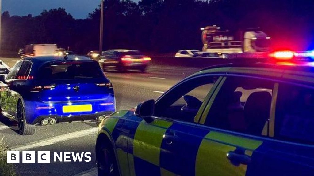 New driver's brand new car seized by Hertfordshire Police on M25