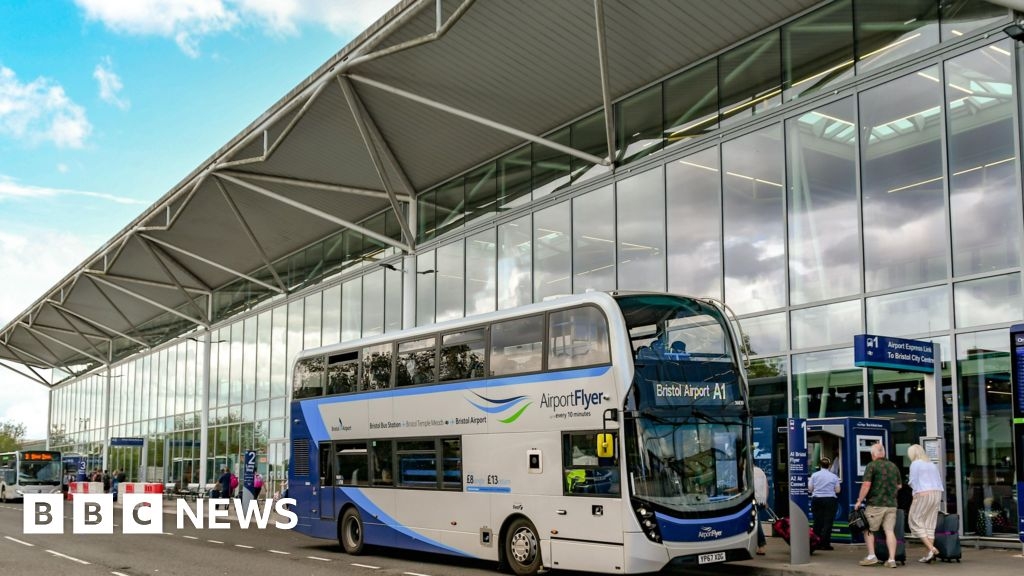 Headlines: 'Bristol Airport row with Cardiff' and 'murder trial collapses'
