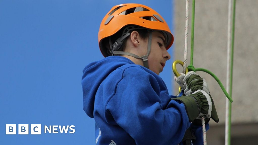 Essex boy who cannot eat abseils down Southend Hospital tower