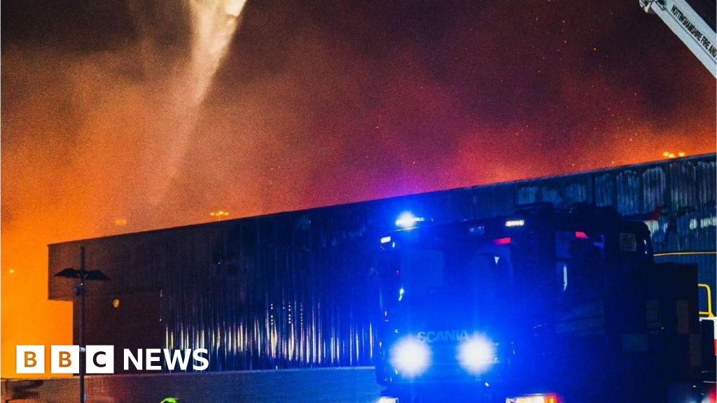 Road closed as crews tackle fire at Worksop recycling centre