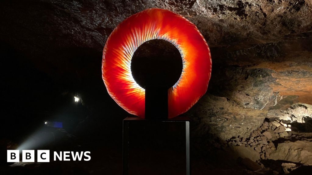 Sculpture trail opens deep below ground in Forest of Dean caves