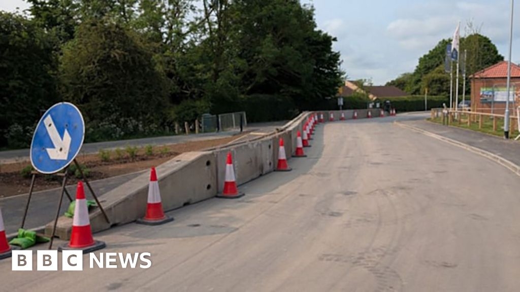 Concrete road barrier to protect East Yorkshire school pupils