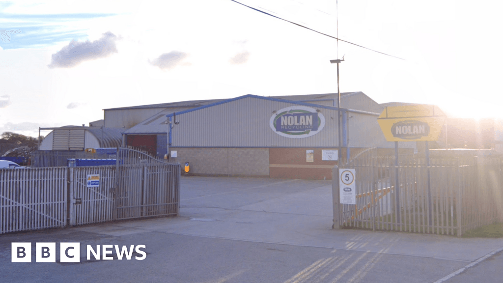Bridgend: Fire crews battle large blaze at recycling centre