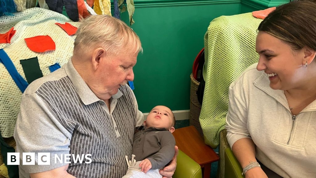 Babies cheering up care home residents in Bristol charity project
