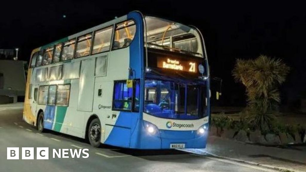 Seven new night bus routes introduced for Devon and Cornwall