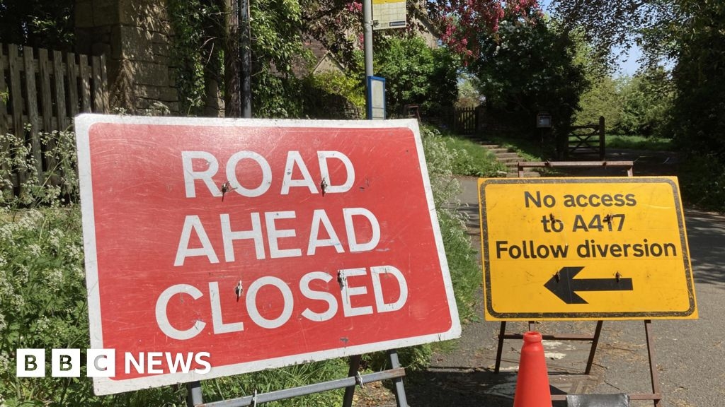 Road closure leaves Cotswold villagers using dangerous junction