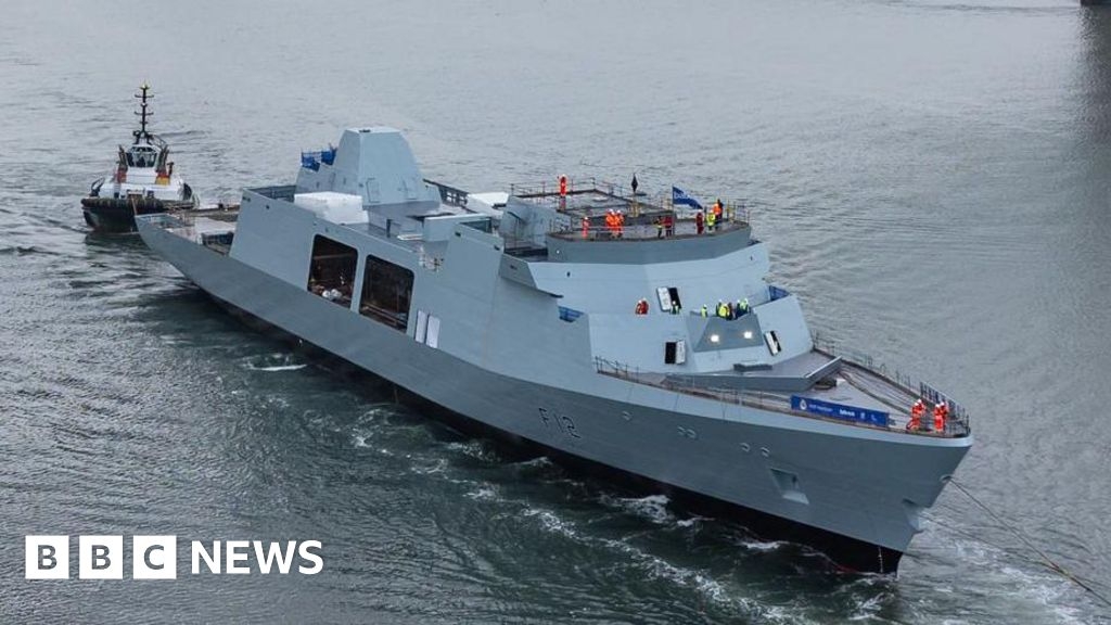 Pioneering Royal Navy frigate takes to the water