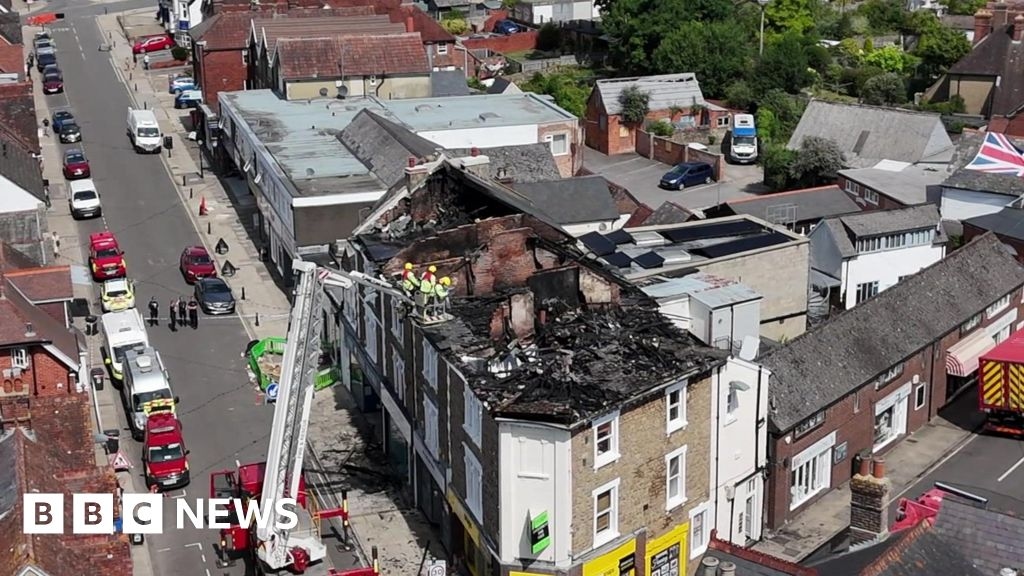 Fire-ravaged Petersfield flats and businesses await safety checks