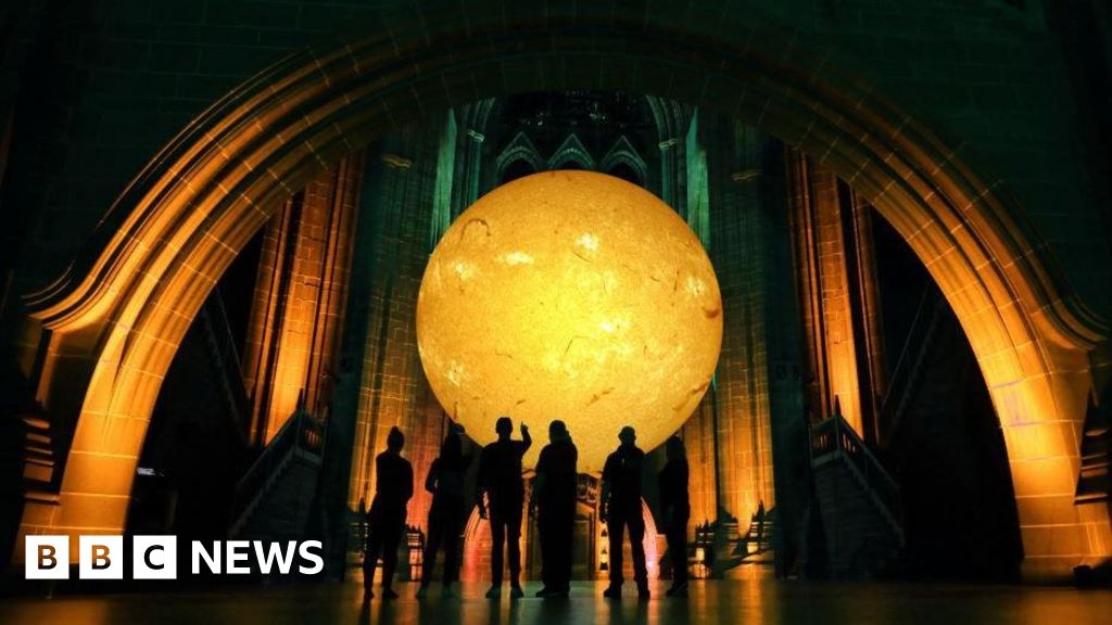 Sun sculpture to go on show at Liverpool Cathedral