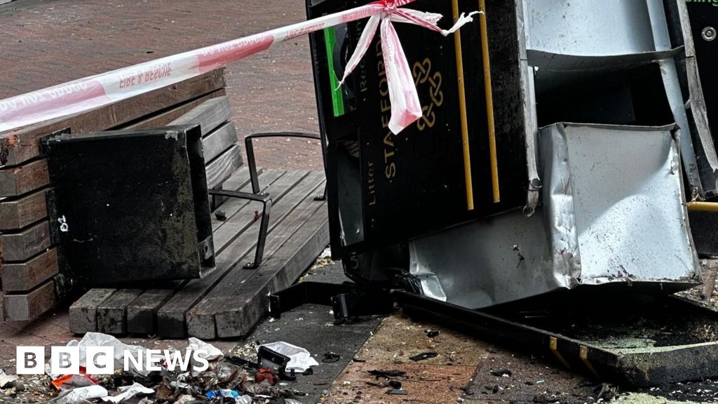 Stafford's Market Square damaged by driver pursued by police